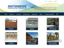 Tablet Screenshot of nationwideindustries.com